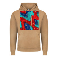 Vintage Camel american flag stripes seamless pattern Vintage Hoodie - BundleAndBundleShop