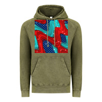 Vintage Olive american flag stripes seamless pattern Vintage Hoodie - BundleAndBundleShop