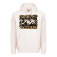 Pale Pink leopard cowhide pattern background Premium Hoodie - Jasminsmagicworld