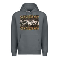 Rock leopard cowhide pattern background Premium Hoodie - Jasminsmagicworld