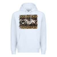 White leopard cowhide pattern background Premium Hoodie - Jasminsmagicworld
