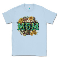 Dusty Blue Aztec Mom Mother's Day Classic Tee - CowGirlArtShop