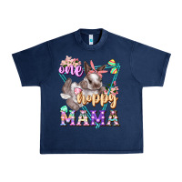 Navy one hoppy mama Urban Heavy Tee - FaDigitalArtStudio