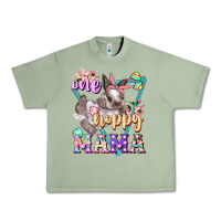 Oil Green one hoppy mama Urban Heavy Tee - FaDigitalArtStudio