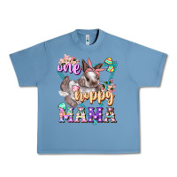 Pebble Blue one hoppy mama Urban Heavy Tee - FaDigitalArtStudio