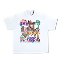 White one hoppy mama Urban Heavy Tee - FaDigitalArtStudio