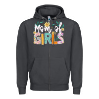 Mom Of Girls Zipper Hoodie | Teevron