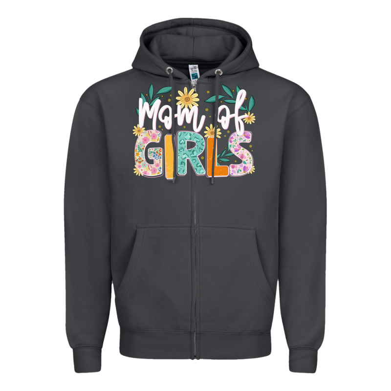 Mom Of Girls Zipper Hoodie by JahusDesignShop | Teevron