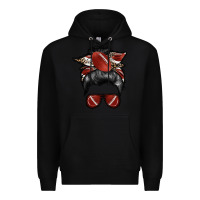 Black football mom Premium Hoodie - RacoonDesign