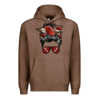 Chestnut football mom Premium Hoodie - RacoonDesign