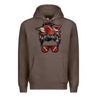 Coffee football mom Premium Hoodie - RacoonDesign