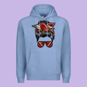 Football Mom Premium Hoodie Designed By Racoondesign