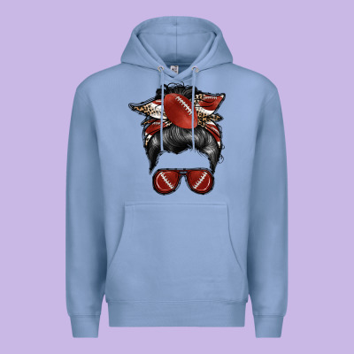 Football Mom Premium Hoodie Designed By Racoondesign