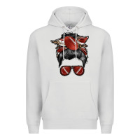 Dove Grey football mom Premium Hoodie - RacoonDesign