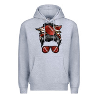 Heather Grey football mom Premium Hoodie - RacoonDesign