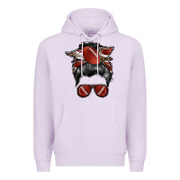 Lilac football mom Premium Hoodie - RacoonDesign