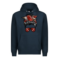 Navy football mom Premium Hoodie - RacoonDesign
