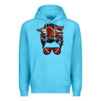 Ocean Blue football mom Premium Hoodie - RacoonDesign
