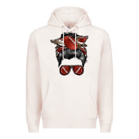 Pale Pink football mom Premium Hoodie - RacoonDesign