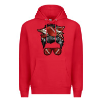 Red football mom Premium Hoodie - RacoonDesign