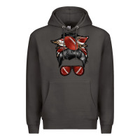 Smoke football mom Premium Hoodie - RacoonDesign