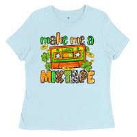 Baby Blue Make me a mixtape St. Patrick's Day Ladies Tee - OliviaCreatesArt