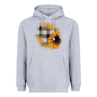 Heather Grey sunflower christmas patch Heavyweight Hoodie - JahusDesignShop