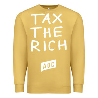 Antique Gold aoc tax the rich Premium Sweatshirt - baoMotion