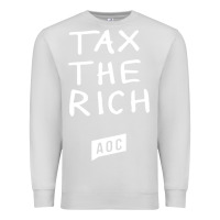 Dove Grey aoc tax the rich Premium Sweatshirt - baoMotion