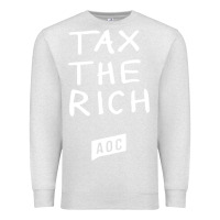 Oatmeal Heather aoc tax the rich Premium Sweatshirt - baoMotion