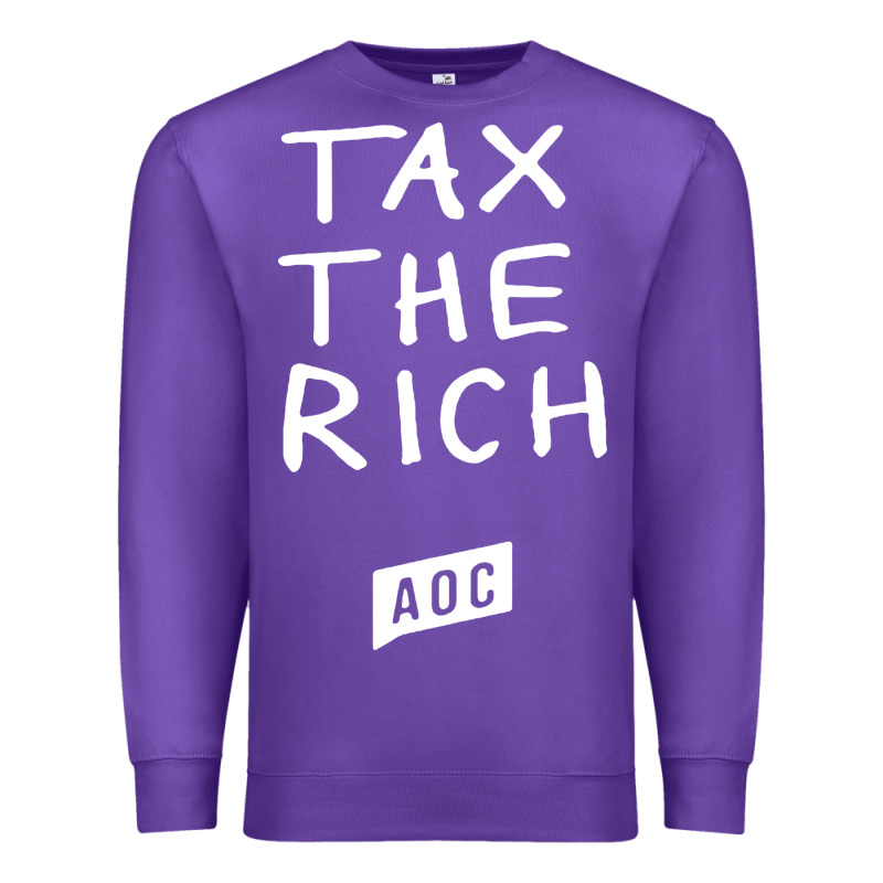 Aoc Tax The Rich Premium Sweatshirt by baoMotion | Teevron
