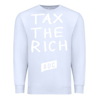 White aoc tax the rich Premium Sweatshirt - baoMotion
