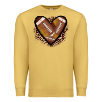 Antique Gold heart football Premium Sweatshirt - JahusDesignShop