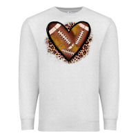 Heart Football Premium Sweatshirt | Teevron