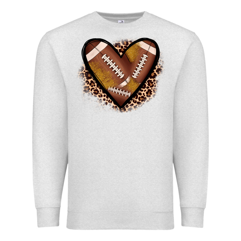 Heart Football Premium Sweatshirt by JahusDesignShop | Teevron