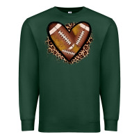 Sports Green heart football Premium Sweatshirt - JahusDesignShop