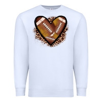 White heart football Premium Sweatshirt - JahusDesignShop