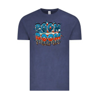 Vintage Denim Boom boom Mama Mother's Day Vintage Tee - FaDigitalArtStudio