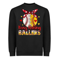 Black busy raising ballers Heavyweight Sweatshirt - JahusDesignShop