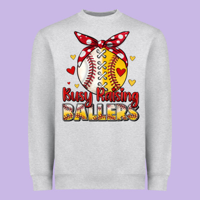 Busy Raising Ballers Heavyweight Sweatshirt Designed By Jahusdesignshop
