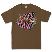 Cacao Yee haw Premium Tee - HowdyJamesFarm