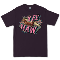 Plum Yee haw Premium Tee - HowdyJamesFarm
