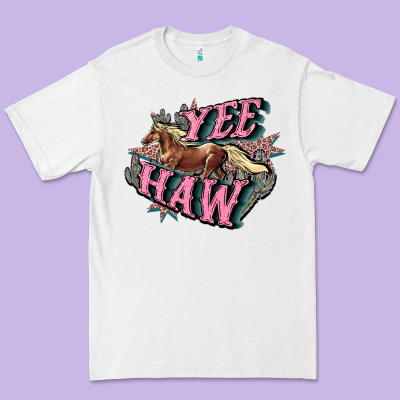 Yee Haw Premium Tee Designed By Howdyjamesfarm