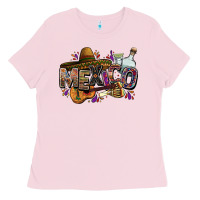 Bubblegum Pink Mexico Ladies Tee - FaDigitalArtStudio