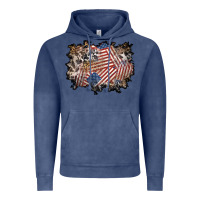 Vintage Denim 4th of july background Vintage Hoodie - BundleAndBundleShop