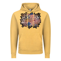 Vintage Mustard 4th of july background Vintage Hoodie - BundleAndBundleShop