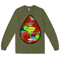 Army Green mexican teardrop  4 Long Sleeve Tee - BundleAndBundleShop