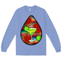 Colony Blue mexican teardrop  4 Long Sleeve Tee - BundleAndBundleShop