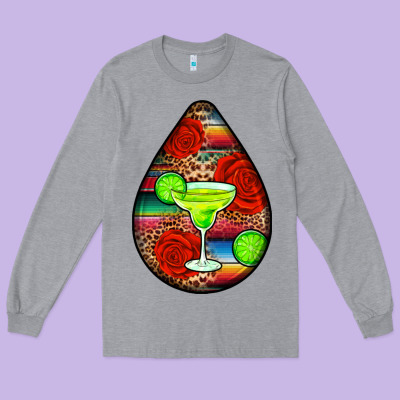 Mexican Teardrop  4 Long Sleeve Tee Designed By Bundleandbundleshop