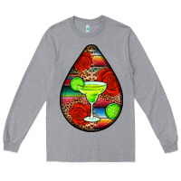 Heather Grey mexican teardrop  4 Long Sleeve Tee - BundleAndBundleShop